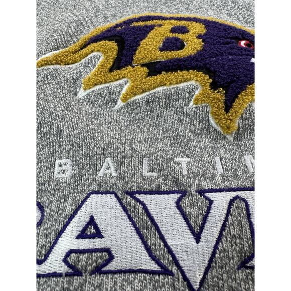 Tommy Bahama Womens Baltimore Ravens Pullover S Gray Cozy Game Day Tailgate Boho - Picture 3 of 12
